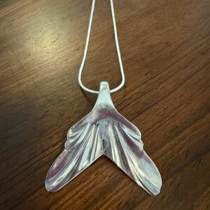 Silverware Tail Pendant Necklace